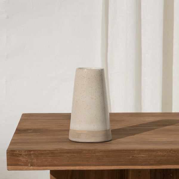 Mette Dipped Vase - Cream