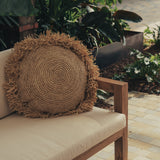 Nazia Handwoven Round Cushion