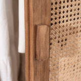 Nilsen Rattan and Teak Wardrobe
