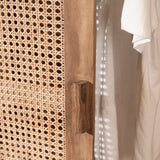 Nilsen Rattan and Teak Wardrobe