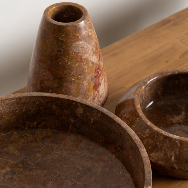 Kalini Rosso Marble Vase