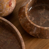 Catira Rosso Marble Angular Bowl