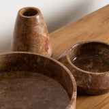 Adelita Rosso Marble Podium Bowl