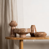 Catira Rosso Marble Angular Bowl