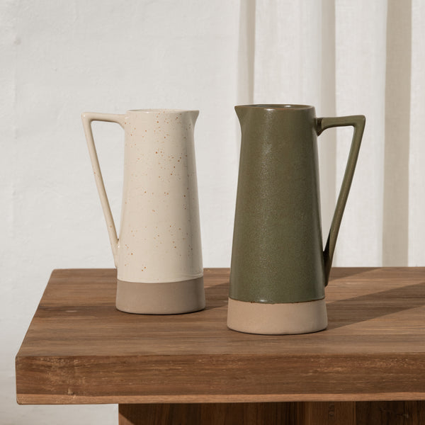 Sanna Dipped Jug - Olive