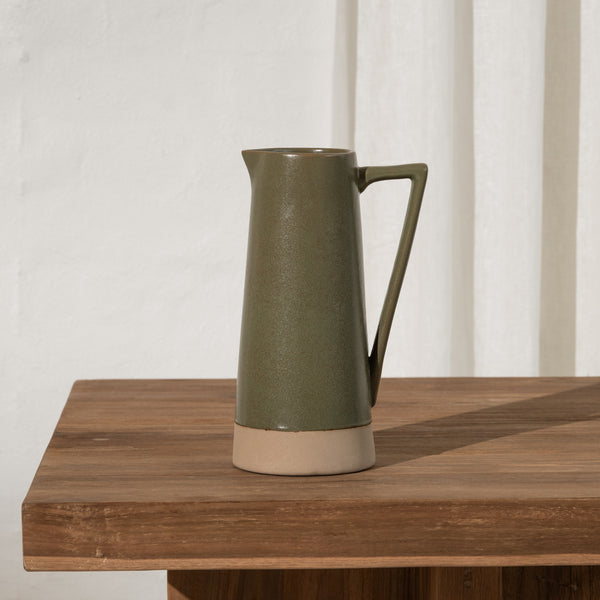 Sanna Dipped Jug - Olive