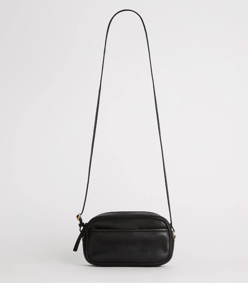 Juju Leather Opera Bag - Black