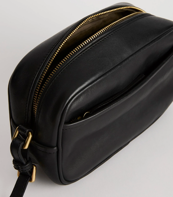 Juju Leather Opera Bag - Black