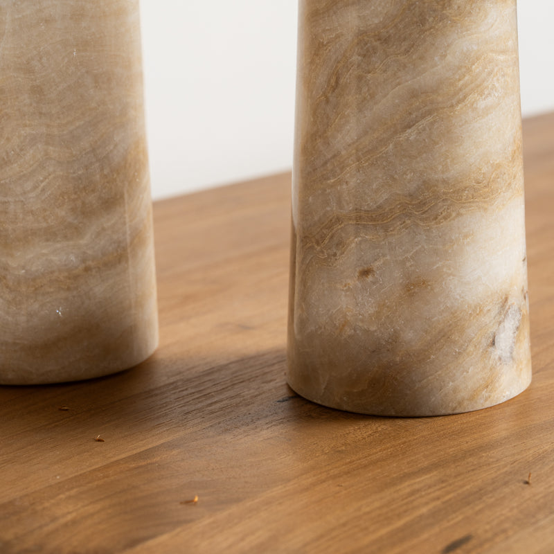Shoda Sculptural Onyx Vases