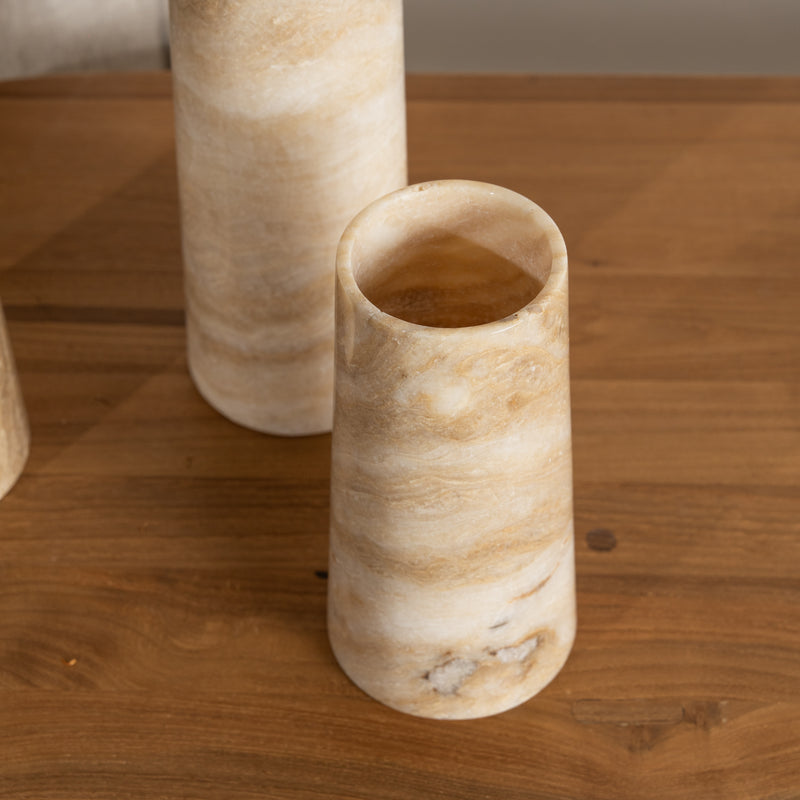 Shoda Sculptural Onyx Vases