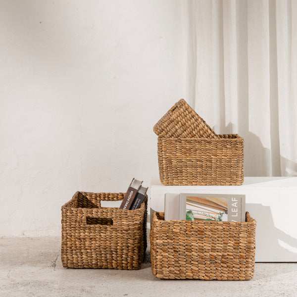 Waterhyacinth Rectangular Storage Baskets