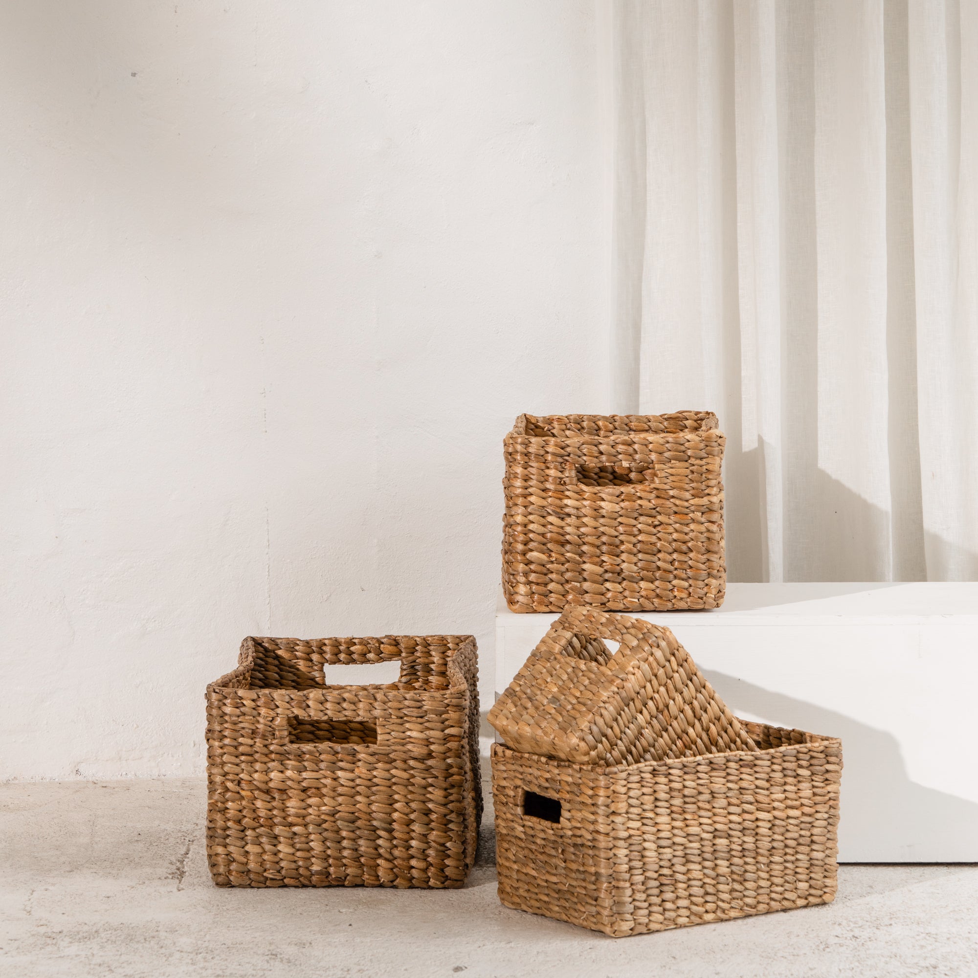 Waterhyacinth Rectangular Storage Baskets – Inartisan.