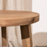 Talin Round Teak Stool