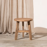 Talin Round Teak Stool
