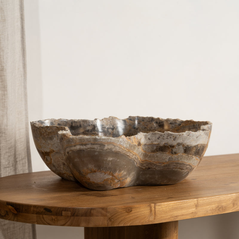 Terra Curved Edge Onyx Bowl