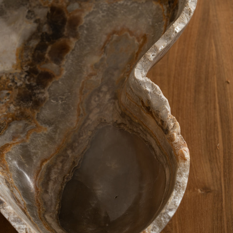 Terra Curved Edge Onyx Bowl