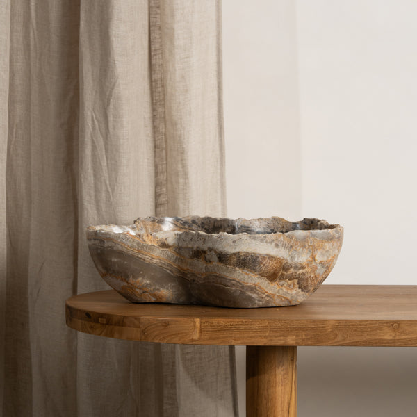 Terra Curved Edge Onyx Bowl