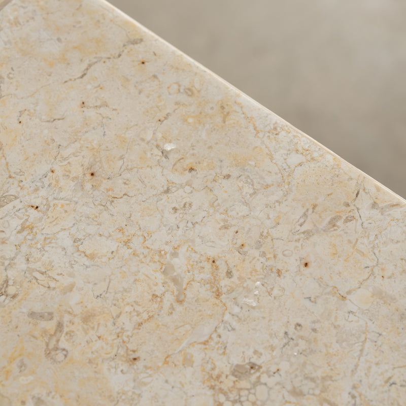 Tomi Solid Travertine Tall Plinth