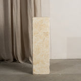 Tomi Solid Travertine Tall Plinth