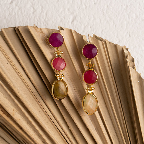 Zeynep Triple Drop Earrings