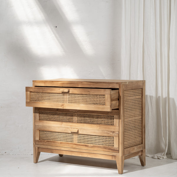 Ayana Rattan & Recycled Teak Drawers