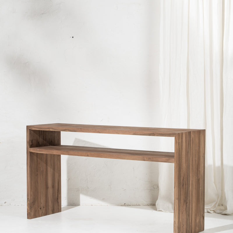 Beni Console with Shelf