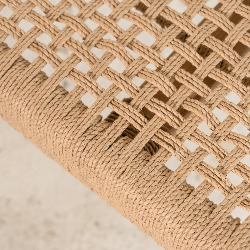 Bennu Woven Jute Bench Seat