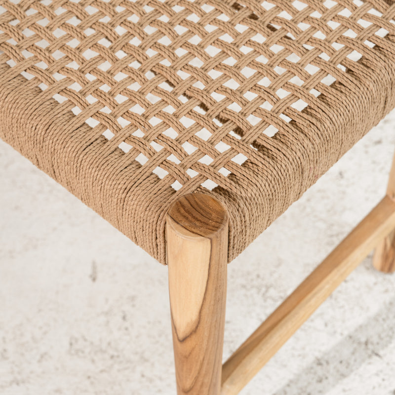 Bennu Woven Jute Bench Seat