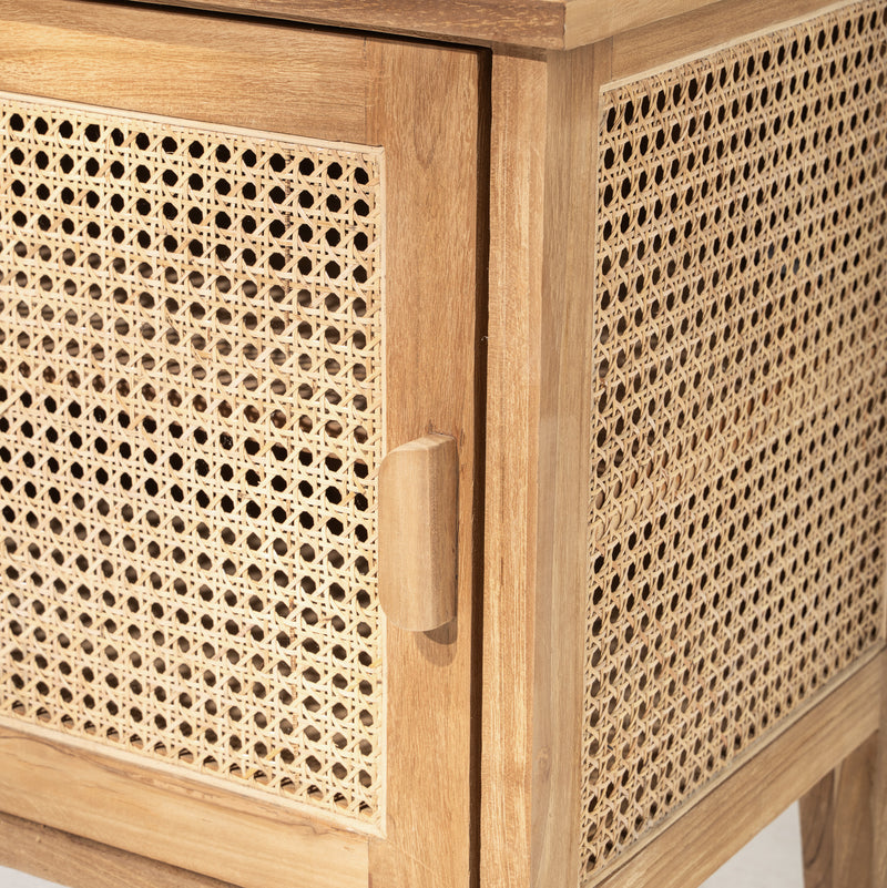 Circe Rattan Record Cabinet