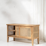 Circe Rattan Record Cabinet