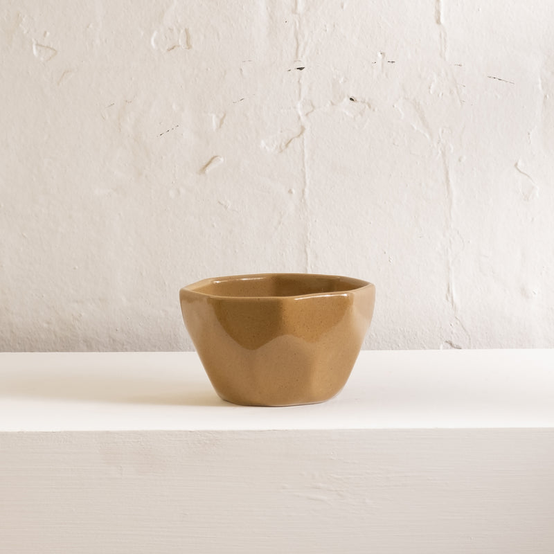 Elin Faceted Bowl - Mustard