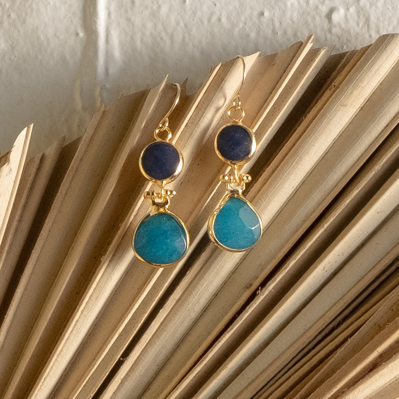 Enver Double Drop Earrings