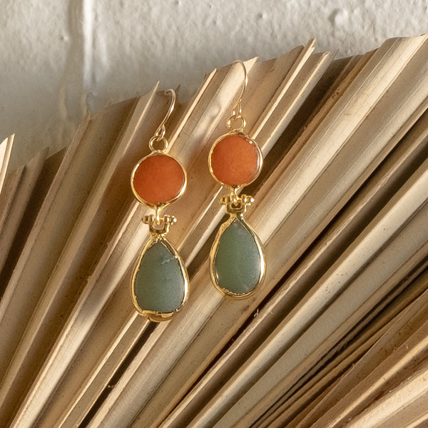 Esana Double Drop Earrings