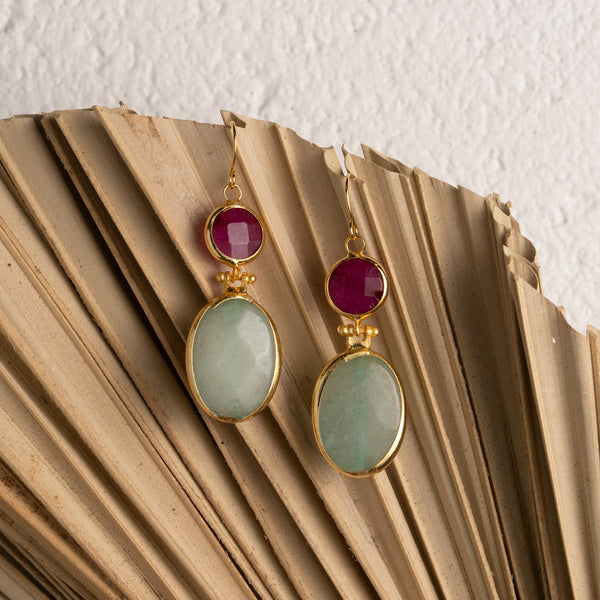 Hera Double Drop Earrings