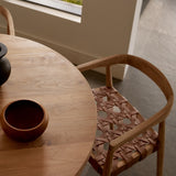 Larah Leather & Teak Chair - Tan