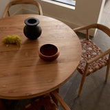 Larah Leather & Teak Chair - Tan