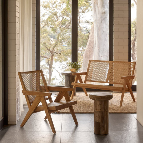 Amar Relaxed Rattan Loveseat