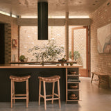 Ellery Woven Leather Barstool