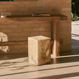 Alba Onyx Cube Side Table