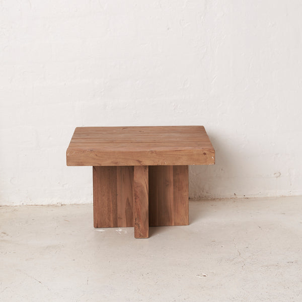 Ines Rustic Finish Squared-off Coffee Table
