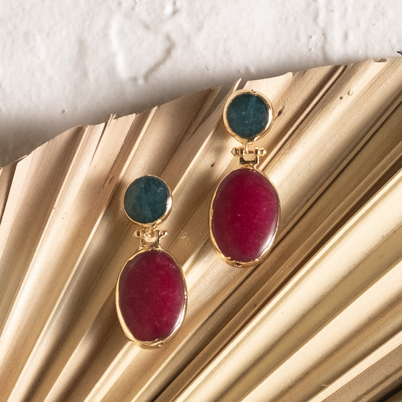 Katre Double Drop Earrings