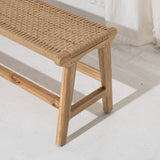 Mahina Woven Jute Bench Seat