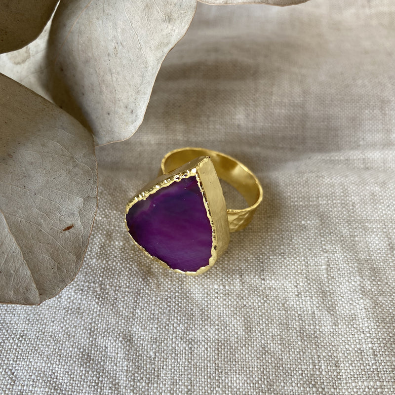 Obelie Druzy Ring