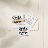 Plantable Gift Tag Pack of 6 (The World Is Your Oyster)
