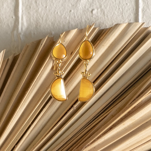 Semira Double Drop Earrings