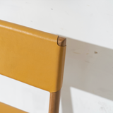 Soren Leather Dining Chair - Mustard