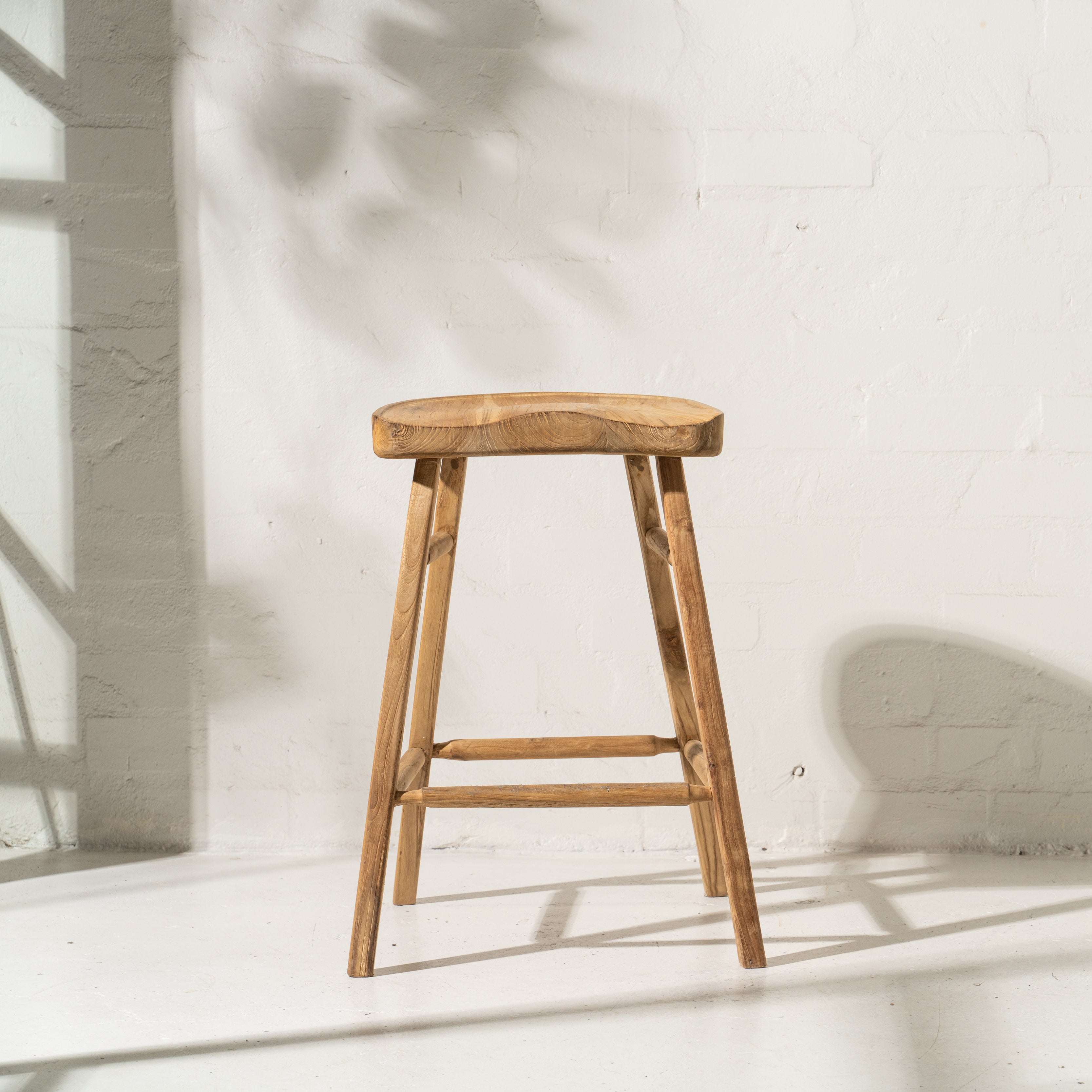 Louella Recycled Teak Barstool – Inartisan.