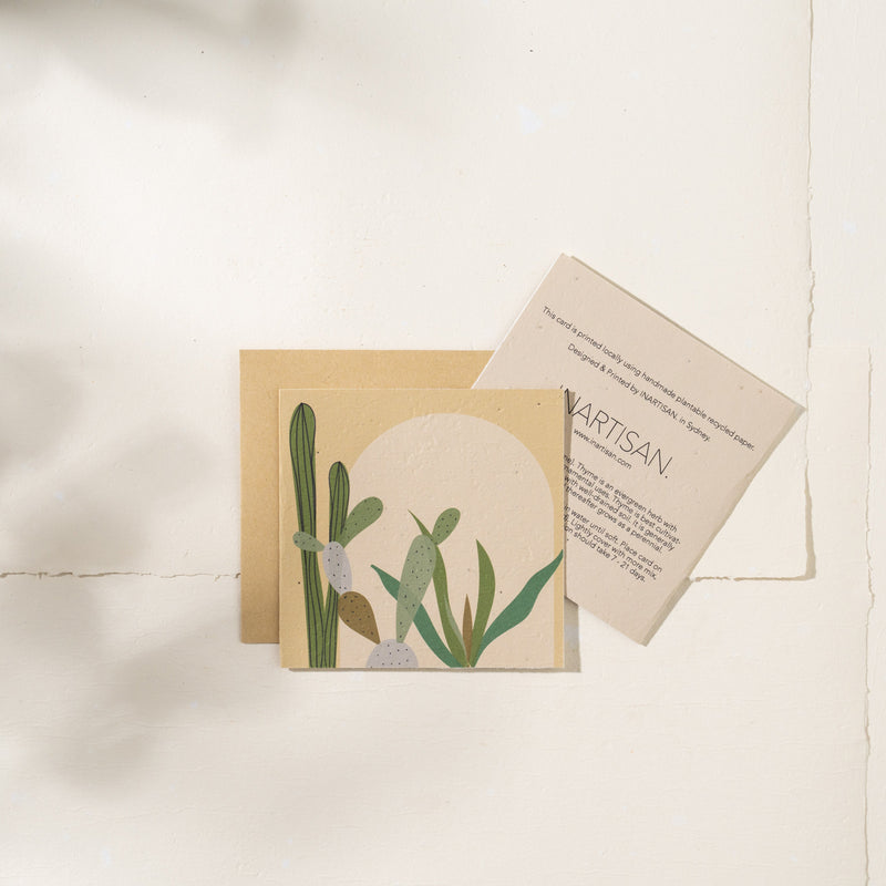 Plantable Card (Cactus, Arch)