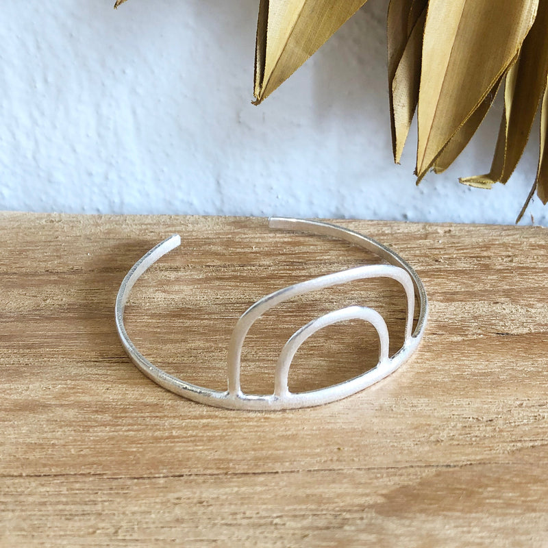 Arcus Bracelet Cuff - Silver