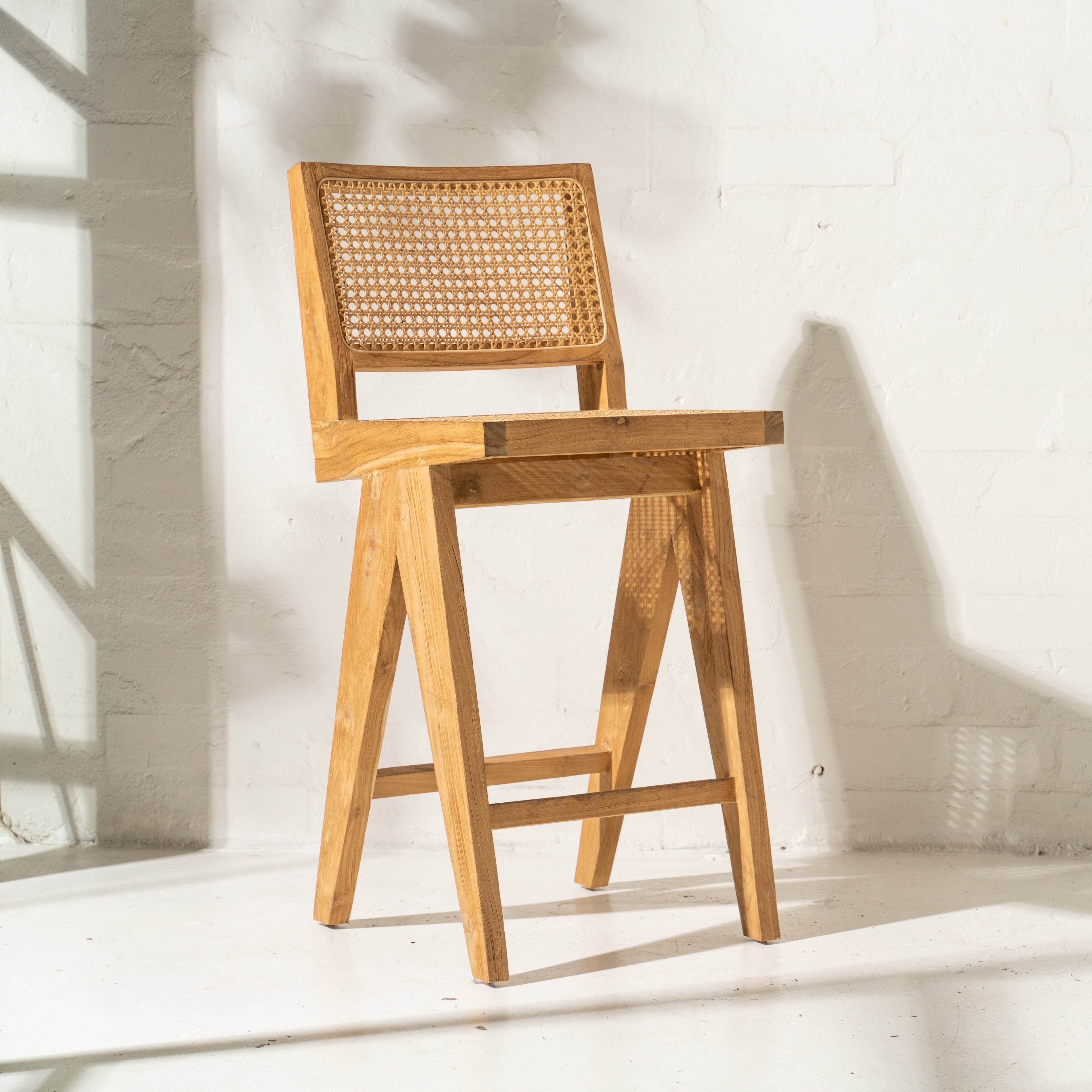 Squared Off Leos Rattan Squared Off Barstool – Inartisan.